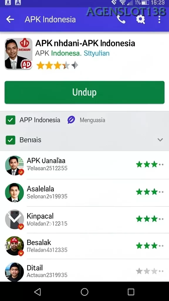 Cuplikan layar MPO666 — menu navigasi