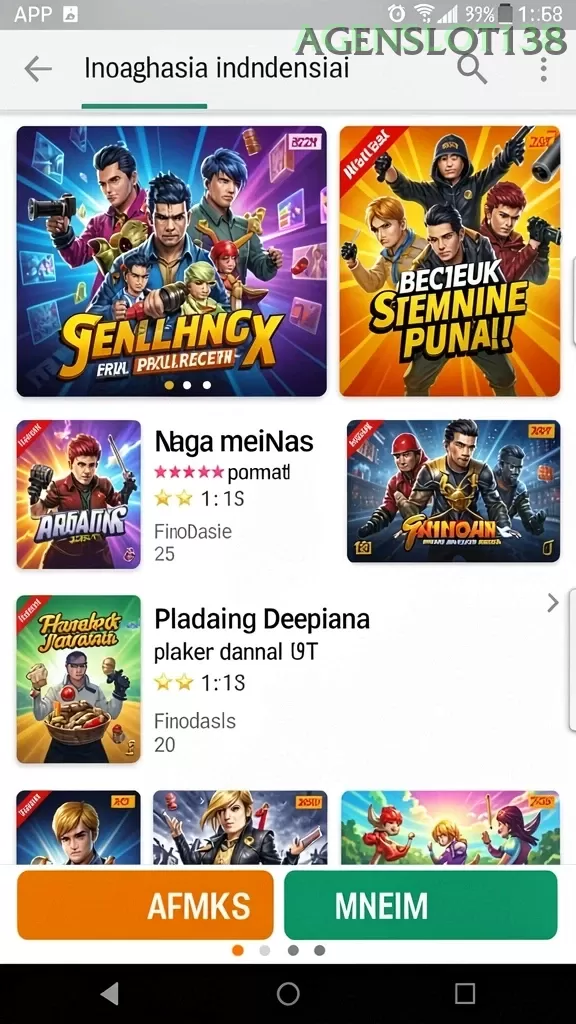 Cuplikan layar ORCA128 — menu navigasi