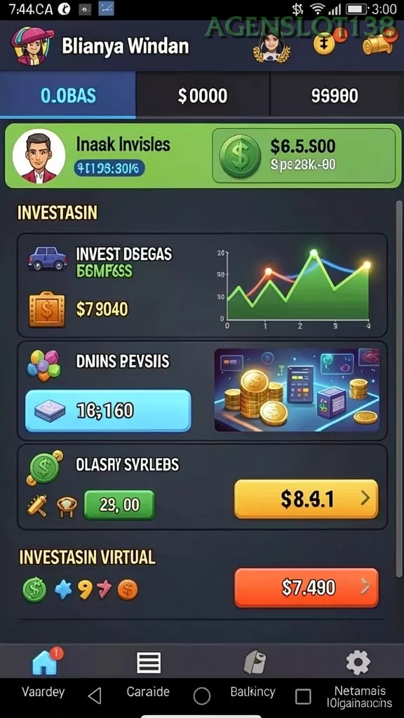 Cuplikan layar MPO999 — menu navigasi